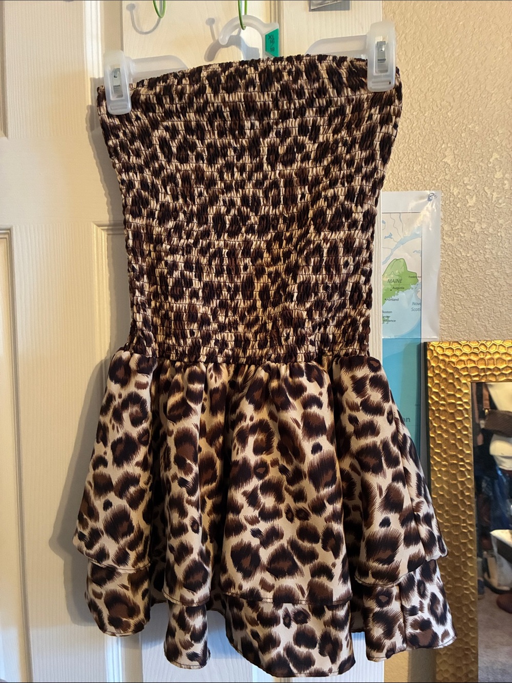 girls leopard print dress